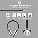 EINSKEY Kids Headphones with Panda Bear, Stainless Steel Adjustable Headband, Food-Grade Silicone Skin, Volume Limited Wired On-Ear Headset for Children Boys & Girls