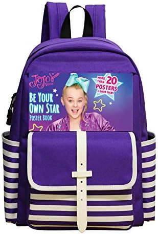 YUNZHUOshoo Be Your Own Star Poster Book School Backpack Bookbag Daypack Shoulder Bag Purple