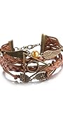 Harry Potter Deathly Hallows, Infinity, Owl, Believe Freedom Braided Leather Bracelet (Style H-FastShip)