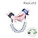 Reflective Anti Lost Wrist Link with Child Lock, Siyoo Toddler Child Harness Leash for Outdoor Activities, Shopping, Pack of 2 (4.92ft Green & 8.2ft Blue)