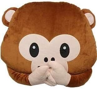 monkey emoji cushion