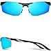 ATTCL Men's Sports Polarized Sunglasses Driver Golf Fishing Al-Mg Metal Frame (Fashion Blue, 2206)