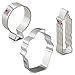 Ann Clark 3-Pc. Birthday Cookie Cutters Set - USA Made, Cake, Hat, Balloon