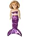 Fin Fun Mermaid Tail Outfit for 18 Inch Doll like American Girl - Sparkle Purple Sky - Outfit Only, Doll Not Included …