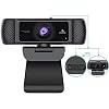 NexiGo AutoFocus 1080P Webcam with Microphone and Privacy Cover, Business Streaming USB Web Camera, Plug and Play, for…