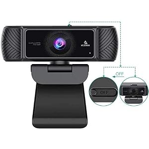 NexiGo AutoFocus 1080P Webcam with Microphone and Privacy Cover, Business Streaming USB Web Camera, Plug and Play, for…