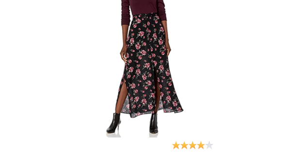 button front maxi skirt amazon