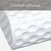 Milemont Memory Foam Contour Pillow, Bed Pillows for Back, Stomach, Side Sleepers - Relieve Neck Pain with Washable Removable Cover, CertiPUR-US
