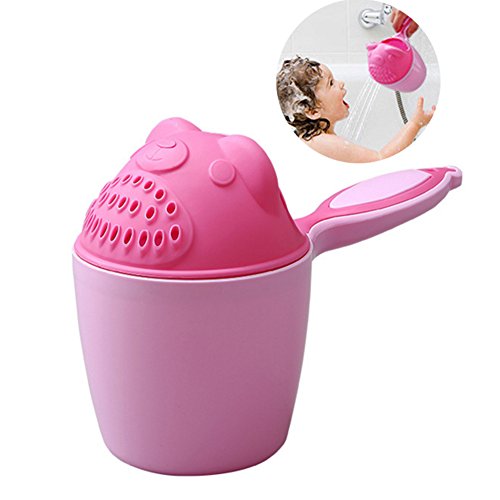 Per Baby Bath Waterfall Rinser Water Scoop Lovely Cartoon Bear Thickened Ladle Shower Sprinkler For Baby Bathe Shampoo Rinse Cup Hair Washing &Dabble-Pink - Thumbnail 7