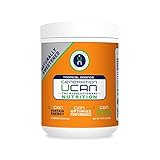 UCAN SuperStarch Energy Drink Mix Mini Tub, Tropical Orange, No Added Sugar, Gluten-Free, Naturally Sweetened, Vegan, 10.57 Ounces, 12 Servings