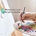 Paint Brushes – Professional Paint Brush Set of 15 for Watercolor, Acrylic, Gouache and Oil Painting – Premium Quality Nylon Hair with Organizing Case – Perfect for Kids, Students, Artists