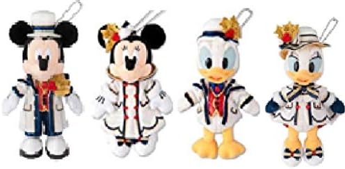 ディズニーシー ぬいぐるみバッジ イッツ クリスマスタイム 4点セット ミッキー セール品 ミニー ドナルド ディズニー イツクリ 35周年 ディズニークリスマス18 東京ディズニーシー限定 デイジー お土産 ぬいば
