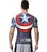 Red Plume Men's Compression Sports Fitness Shirt, Armor America Teamleader T-Shirt