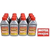 Motul (12 Pack) 100949 RBF 600 DOT 4 100% Synthetic Factory Line Racing Brake Fluid with Premium Motul Sticker (12)