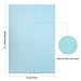 FLPMIX Refrigerator Liner 6 PCS Transparent Blue Washable Fridge Liners and Mats for Drawers, Food Storage Cabinet, Placemats17.7 x 11.4 Inch