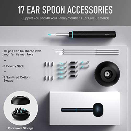 Ear Wax Removal Tool Camera, Ear Cleaner, Safe NonDetachable Ear Scoop