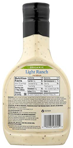 365 EVERYDAY VALUE, ORGANIC LIGHT RANCH DRESSING, 16 FL OZ