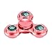 Auwer LED Glowing Fidget Hand Spinner Anti-Stress Finger Spinner Toy Ultra Fast Bearings Durable Stress Reducer EDC Fingertip Gyro For ADD,ADHD,Anxiety,Boredom People(Rose Gold)
