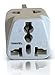Tmvel Universal International Power Adapter-2 in 1 UK Travel Plug Converter for Type G - Ideal for United Kingdom, Ireland, Great Britain, Scotland, England - London, Dublin - Worldwide Compatibility