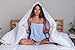 HOSPITOLOGY PRODUCTS White Comforter California King Hypoallergenic Duvet Insert Microfiber All Season Goose Down Alternative Quilted - Corner Loops - Box Stitched - Washable - 104