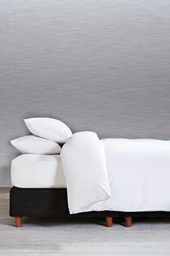 SASA CRAZE Bedding 100% Brushed Cotton Flannelette Duvet Set with 2 Pillowcases By (White, King)