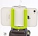 DaVoice Cell Phone Tripod Adapter Mount Holder Clamp Compatible with iPhone X XS Max XR Se 8 7 6 6s Plus Samsung Galaxy S9 S8 S7 Edge Adjustable Smartphone Bracket Clip Cellphone Attachment (Green)