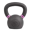 KingsBox Kettlebell, Gepoedercoate, Gekleurde Gewichtsmarkeringen, Workout voor het Hele Lichaam, Cardio, Vetverbranding…