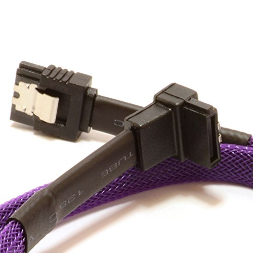 kenable PRO SATA 3 Locking Plug to Right Angle Plug 6Gb High Speed Cable 50cm (~1.5 feet)