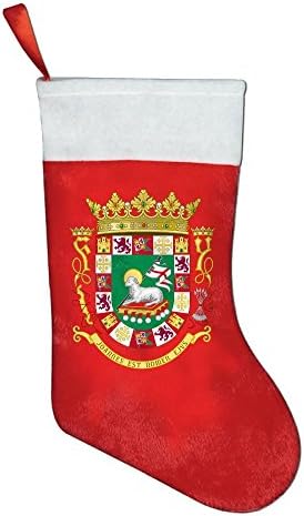 QP8BD Coat Of Arms Of The Commonwealth Of Puerto Rico Christmas Stockings Christmas Tree Christmas Gifts Santa Stockings Christmas Holiday Decorations
