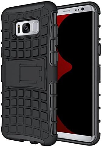 Samsung Galaxy S8 case,ABCsell New Shockproof Cell Phone Case Cover With Stand Holder For Samsung Galaxy S8 (Black)