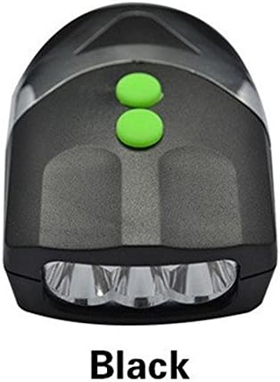 3 LED Bike Light Bicycle Light White Front Head Light Cycling Lamp + Electronic Bell Horn Siren