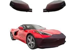 MIDWEST CORVETTE C8 Corvette Stingray NoviStretch Front + Mirror Bra Combo High Tech Stretch Mask Fits: C8 2020 + Later Base and Z51 Corvettes