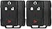 2x KeylessOption Key Fob Cover Case Replacement for 2014 2015 2016 2017 2018 2019 Chevrolet Chevy Silverado Suburban Tahoe GMC Sierra Yukon Remote Shell, 4-Button M3N-32337100, No Programming Required