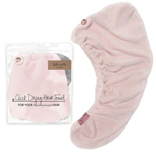 Kitsch Microfiber Hair Towel Wrap for Women Quick Dry Towel