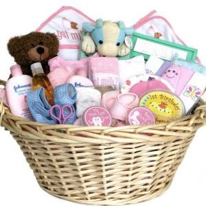 welcome home baby girl gift basket