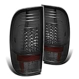 Xtune Smoked 2008-2016 F250 F350 F450 G2 LED Tail Lights Rear Smoke Brake Lamp Pair Left+Right 2009 2010 2011 2012 2013 2014