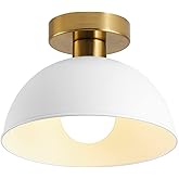 MIAOMEIO Semi Flush Mount Ceiling Light, Modern Ceiling Light Fixture for Kitchen Island Dining Room Foyer Hallway Porch Barn