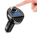 Bluetooth FM Transmitter, Jelly Comb Wireless In-Car FM Transmitter Radio Adapter Car Kit, Universal Car Charger with Dual USB Charging Ports, Hands Free Calling for iPhone, Samsung, etc (Black)