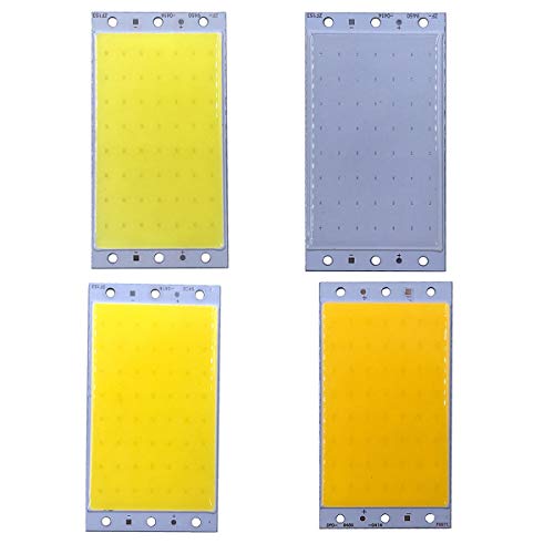 2Pcs COB Dimmable LED Chip High Brightness DC 12V High Power Integrated Circuit SMD Bead Light 20W