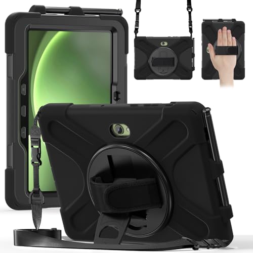 Gerutek Hülle für Samsung Galaxy Tab Active5 Pro/Active4 Pro 10,1", Schwarz