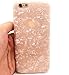 iPhone 8 Case,iPhone 7 Case,iPhone SE 2020 Case,Floral Silver Conch Shell Design Shiny Marble Pattern TPU Soft Rubber Bumper Girls Glossy Flexible Silicone Shockproof Case for iPhone 8/7,Rose Gold