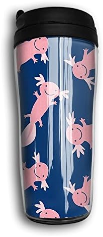 RESS TGR Happy Axolotls Travel Coffee Mug Milk Coffee Cup Plastic Travel Mug,350ml