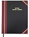 BookFactory Official Notary Journal/Log Book 96 Pages 8.5'' X 11'' 380 Entries 50 State Journal of Notarial Acts, Black and Burgundy Cover, Black Ribbon Hardbound (Made in USA)