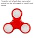 LED Light Fidget Spinner with Switch Plastic EDC Hand Spinner For Autism and ADHD Relief Focus Anxiety Stress Toys Gift (Red)