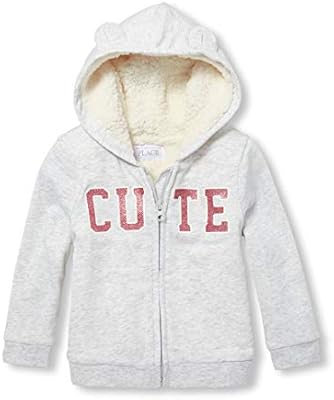 baby girl sherpa hoodie