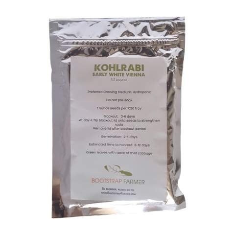 Microgreen Seeds - Kohlrabi Early White Vienna - 1 Pound