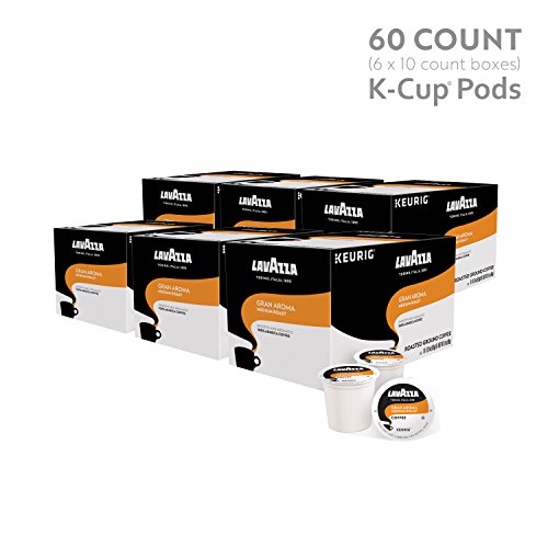 Lavazza Gran Aroma Single-Serve Coffee K-Cups for Keurig Brewer, Medium Espresso Roast, 10-Count Box - //coolthings.us