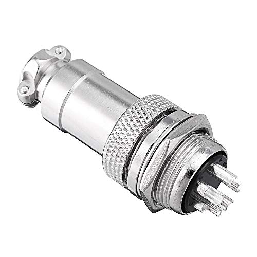 ILS - 3 Pieces GX20 5 Pin 20mm Male & Female Wire Panel Circular Connector Aviation Socket Plug - Thumbnail 2