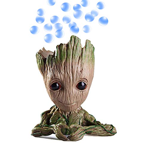 TEEMO Baby Groot Aquarium Bubbler Decoration.Treeman HeartShaped Fish