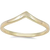 Yellow Gold Plated New Design Fashion .925 Sterling Silver Ring Sizes 3-12